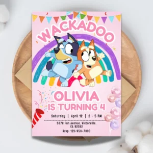 wackadoo rainbow birthday invitation printable and customizable template-1