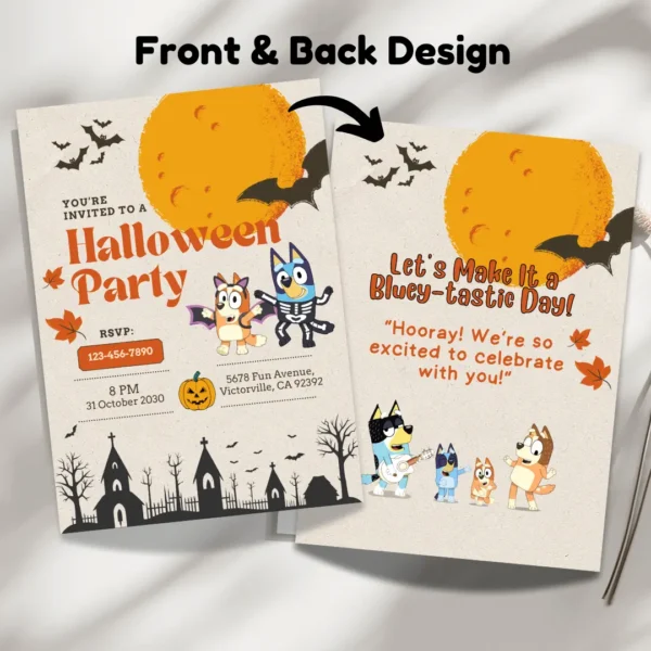 spooky halloween party invitation editable and printable-3