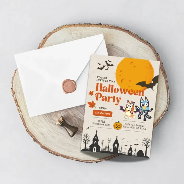 spooky halloween party invitation editable and printable-5