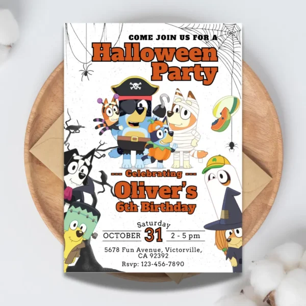 pirate and spooky halloween invitation editable and printable-1