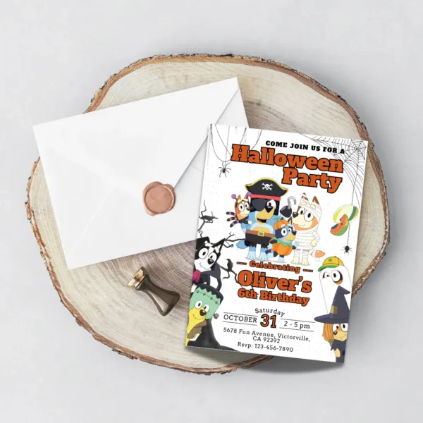 pirate and spooky halloween invitation editable and printable-5