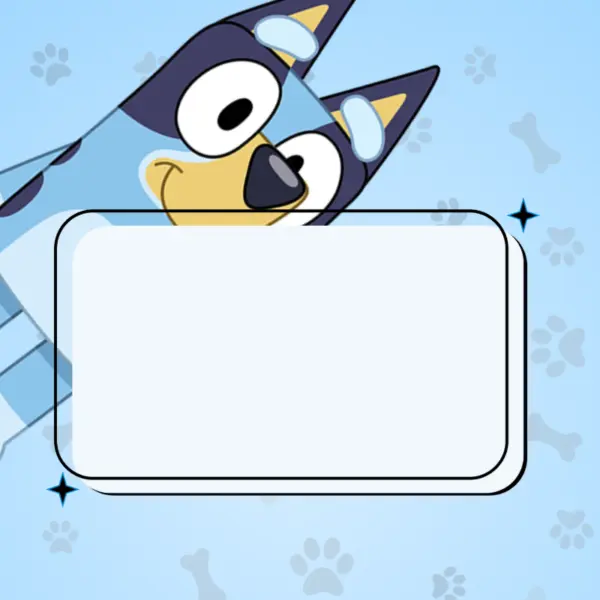 Blank Bluey Invitations - for homepage