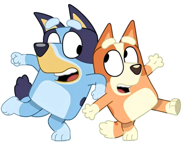 Bluey and Bingo PNG