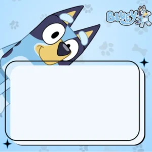 Blank Bluey Invitations