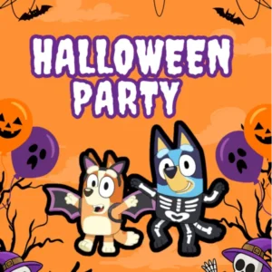 Bluey Halloween Invitations