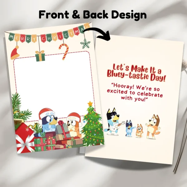 Bluey Christmas Blank Invitation Printable-3